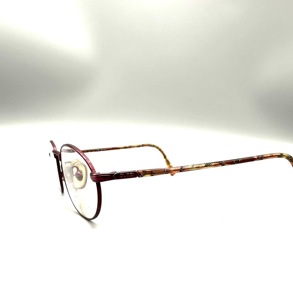 Gucci Glasses Eyeglasses Marble Oval Frame  53 [] 21 - Picture 2 of 8